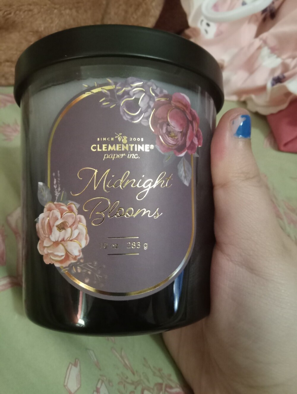 NWOT Single Wick Halloween Candle Midnight Blooms Scent